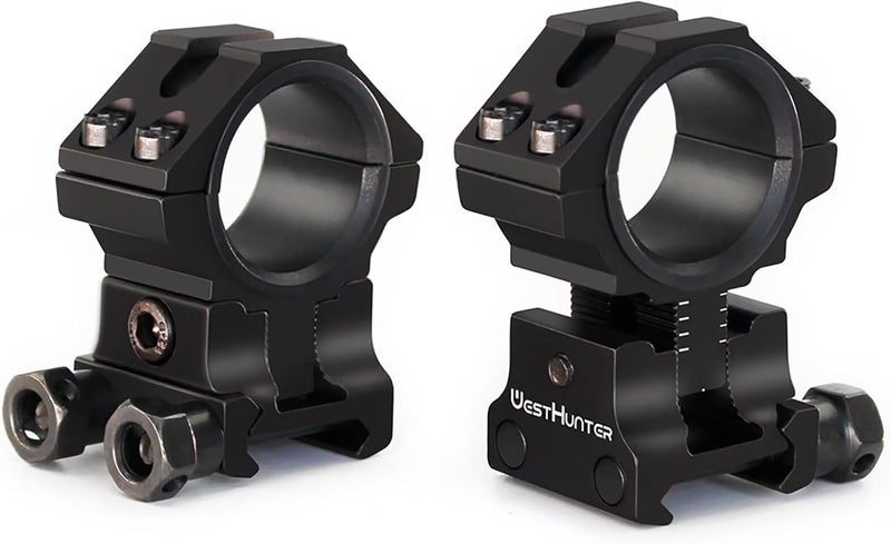 WestHunter Optics Adjustable Height Picatinny Scope Rings, 1 Inch 30 mm Precision Scope Mount | 6 Colors - Image 1